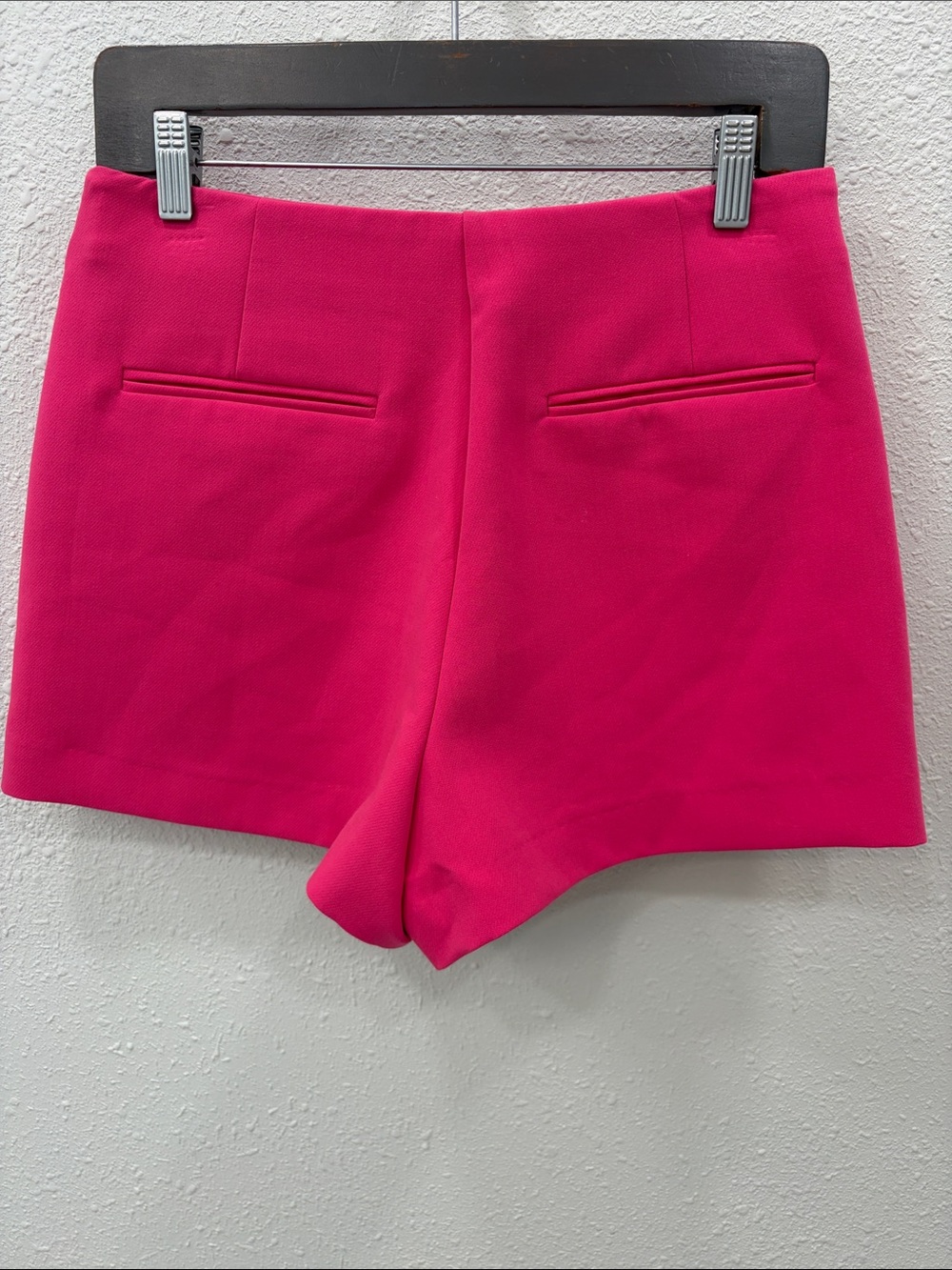 Zara Hot Pink Wrap-Front Mini Skort - Picture 2 of 4